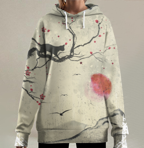 Фотография футболки Кошка и Сакура