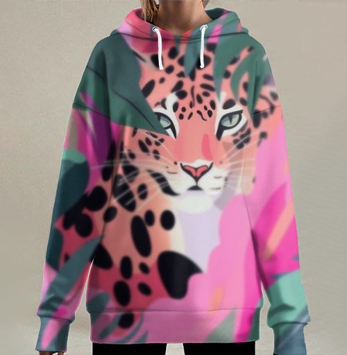 Фотография футболки Скрытый взгляд глаза леопарда