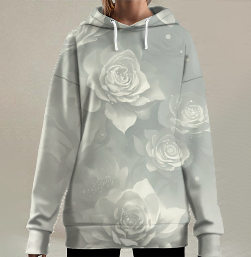 Фотография футболки Мягкое цветочное спокойствие нежных природных оттенков