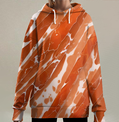 Фотография футболки Абстрактная мраморность в терракотовых тонах