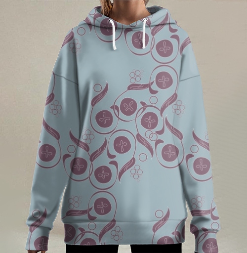 Фотография футболки Изящный винтажный растительный орнамент Floral Pattern / Цветочный узор
