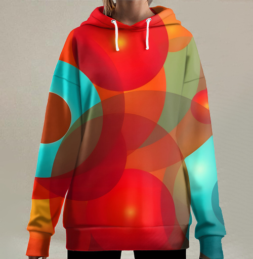 Фотография футболки Яркая композиция Абстрактные Цветные Сферы / Abstract Colorful Spheres