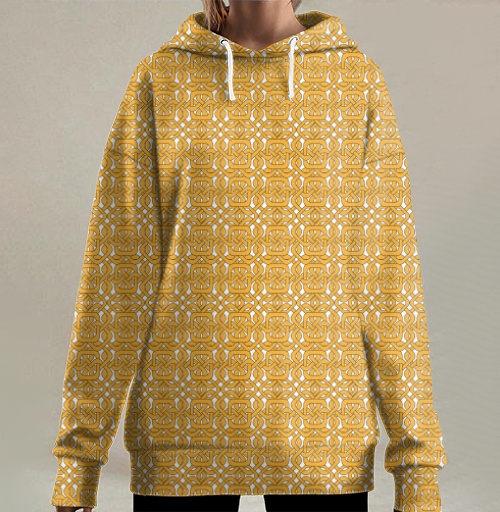 Фотография футболки Celtic Golden Knot / Кельтский золотой узел украшает черный фон в этом орнаменте