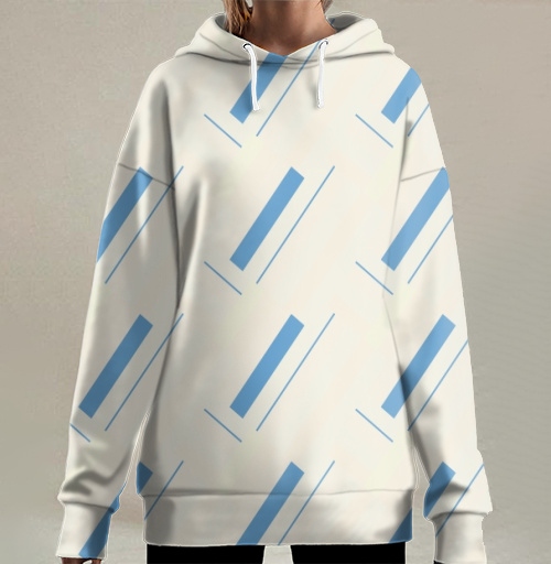 Фотография футболки Blue Milk Pattern / Стильный голубой молочный паттерн пакеты молока