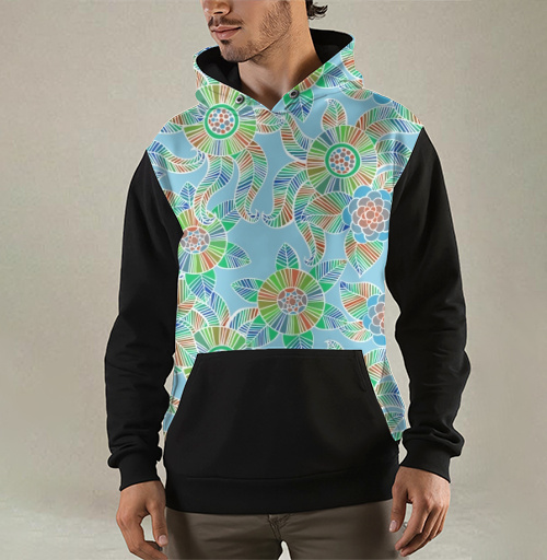 Фотография футболки Цветочная текстура