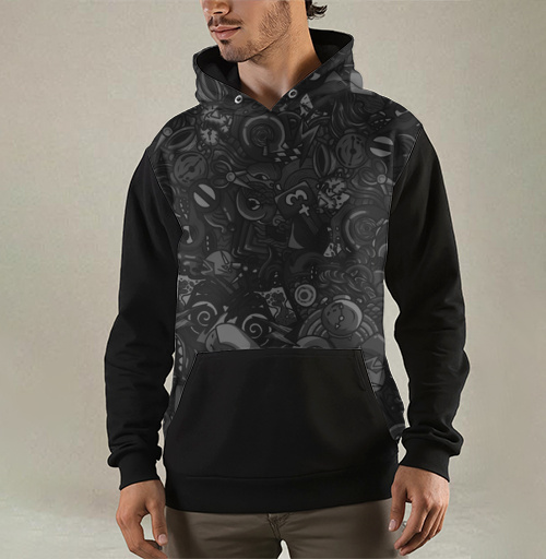 Фотография футболки Темный дудл