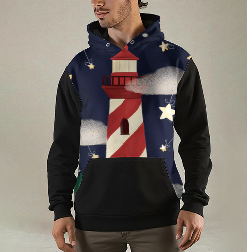 Фотография футболки Маяк, притягивающий звезды – символ надежды
