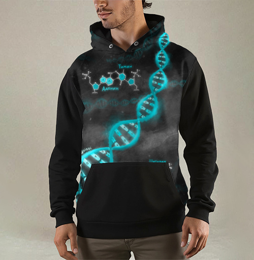 Фотография футболки DNA blue / ДНК — синий