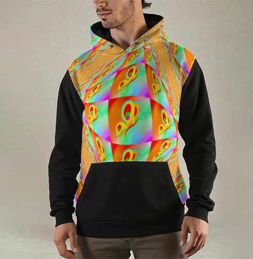 Фотография футболки Яркие бабочки