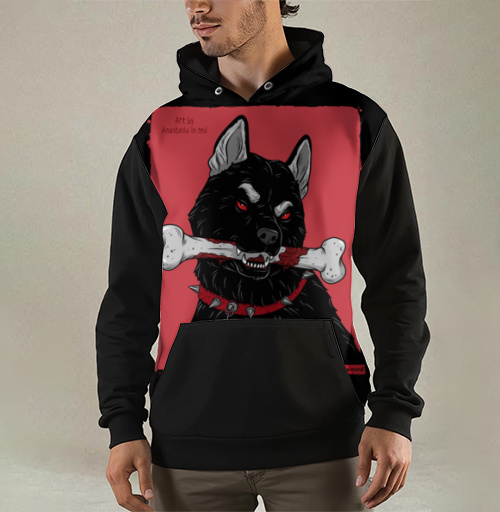 Фотография футболки Черный пёс