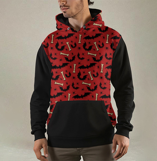 Фотография футболки Летучие мыши, пауки и кости