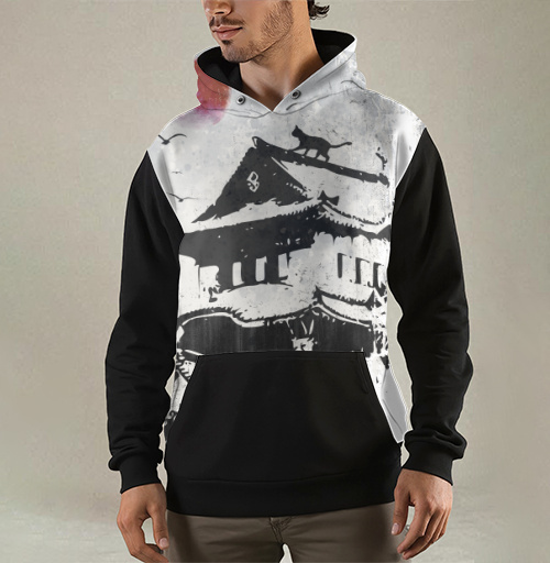 Фотография футболки Кошка и Замок