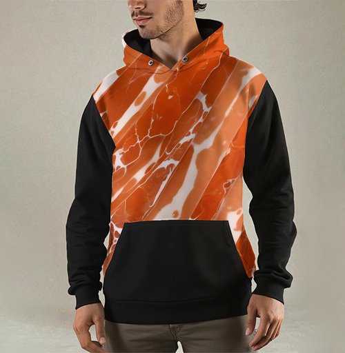 Фотография футболки Оранжевый мрамор