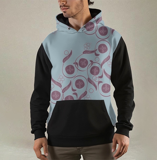 Фотография футболки Изящный винтажный растительный орнамент Floral Pattern / Цветочный узор