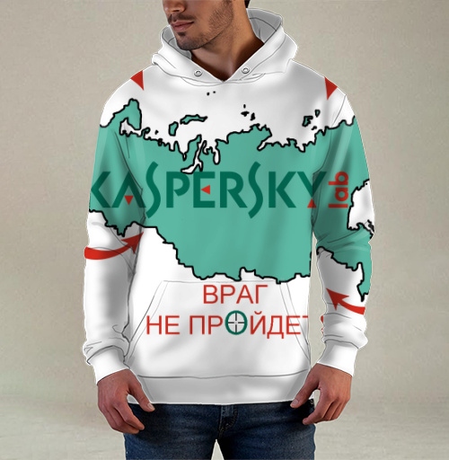 Фотография футболки Защитный образ Kaspersky Lab – цифровая крепость России