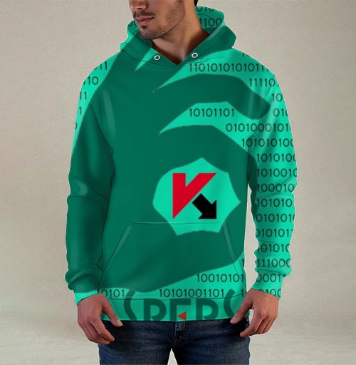 Фотография футболки Надёжность Kaspersky в цифровом пространстве