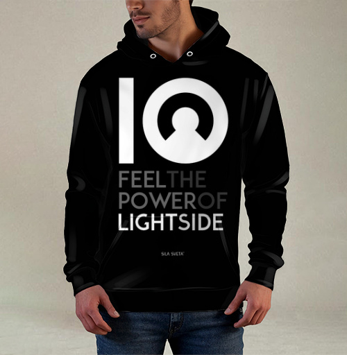 Фотография футболки FEEL THE POWER OF LIGHT SIDE / ПОЧУВСТВУЙ СИЛУ СВЕТЛОЙ СТОРОНЫ