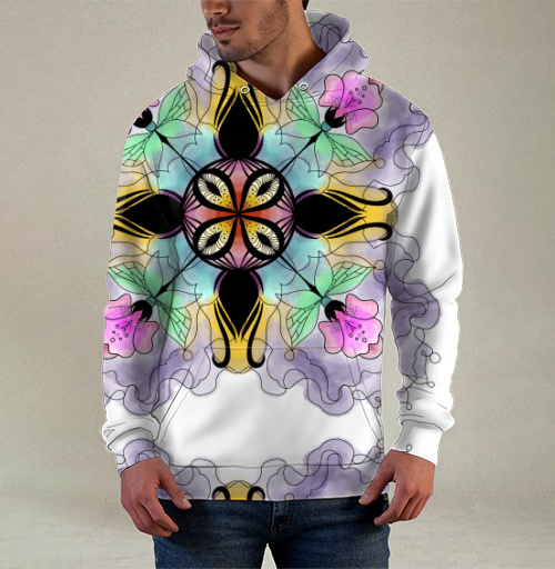 Фотография футболки Flower mandala / Цветочная мандала