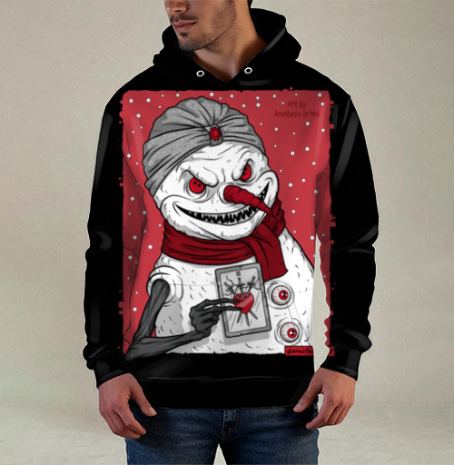 Фотография футболки Снеговик-предсказатель