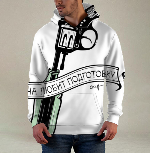 Фотография футболки Удача любит подготовку - револьвер