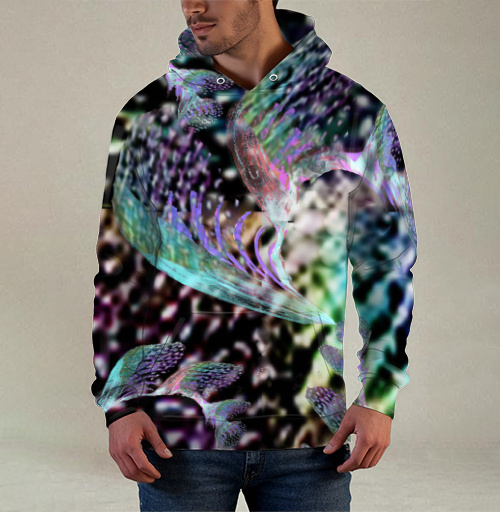 Фотография футболки Неоновый танец тропиков запах блеск voile shimmer print trend 2021
