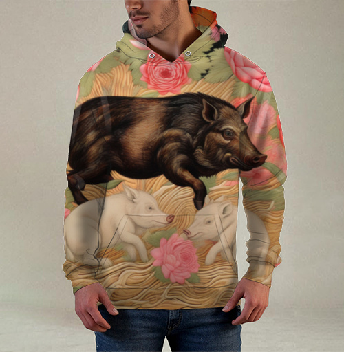 Фотография футболки Семья диких кабанов