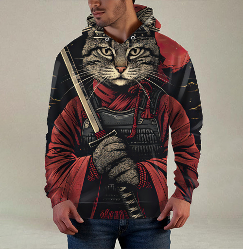 Фотография футболки Самурай кот
