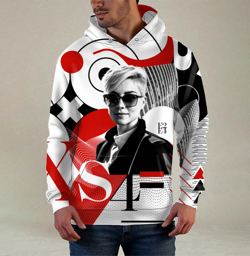 Фотография футболки Выражение Четыре Смелый Коллаж Стильный Образ