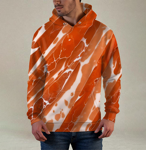 Фотография футболки Оранжевый мрамор