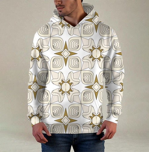Фотография футболки Геометрический узор абстрактные формы орнамент из звезд