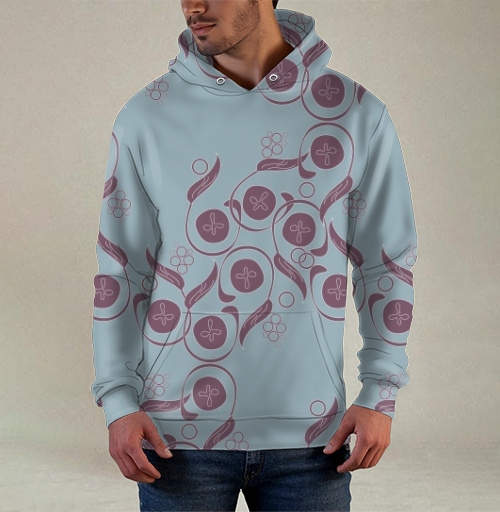 Фотография футболки Изящный винтажный растительный орнамент Floral Pattern / Цветочный узор