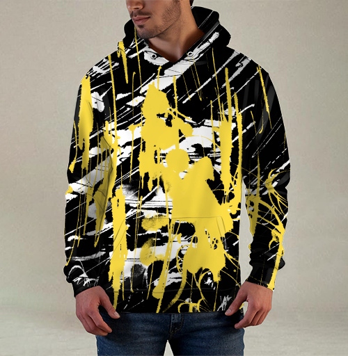 Фотография футболки Abstract golden splashes / Золотые брызги краски фон абстракция яркая