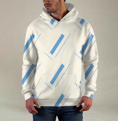 Фотография футболки Blue Milk Pattern / Стильный голубой молочный паттерн пакеты молока