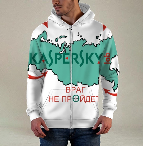 Фотография футболки Защитный образ Kaspersky Lab – цифровая крепость России