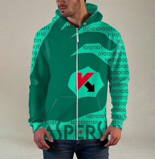 Фотография футболки Надёжность Kaspersky в цифровом пространстве