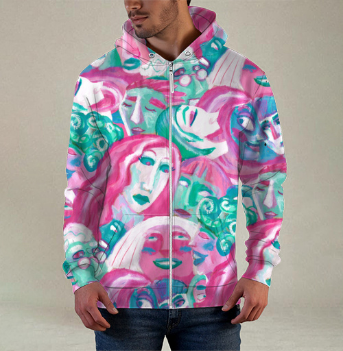 Фотография футболки Женские лица: яркое многообразие эмоций