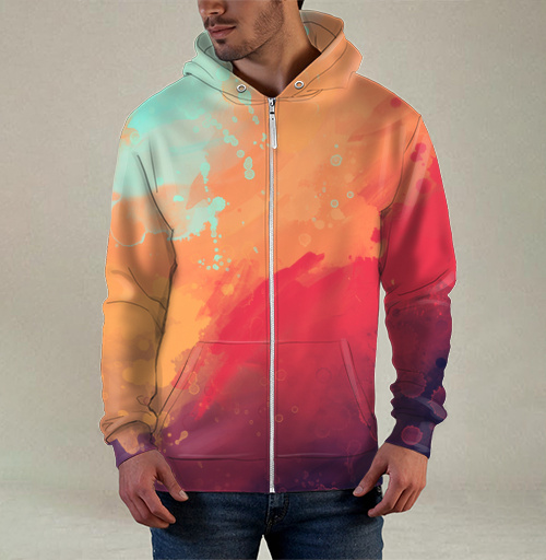 Фотография футболки Абстрактные Красочный Поток Энергии Натуральный