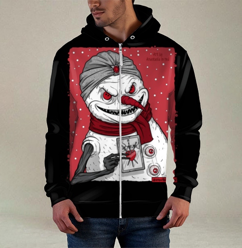 Фотография футболки Снеговик-предсказатель