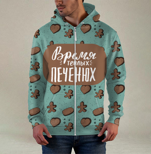 Фотография футболки Время теплых печенюх уютные коричневые виды печенья
