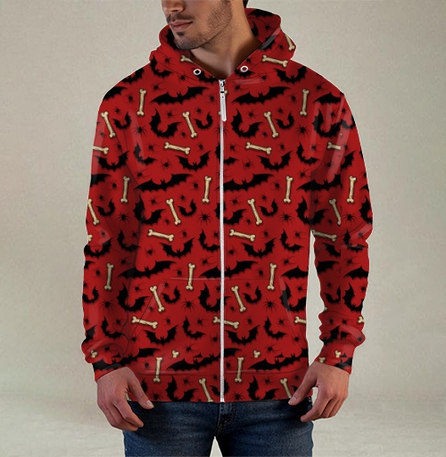 Фотография футболки Летучие мыши, пауки и кости