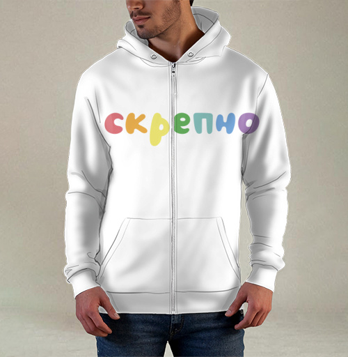 Фотография футболки Пастельные буквы скрепио на черном фоне