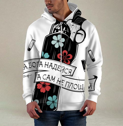 Фотография футболки На Бога надейся, а сам не плошай