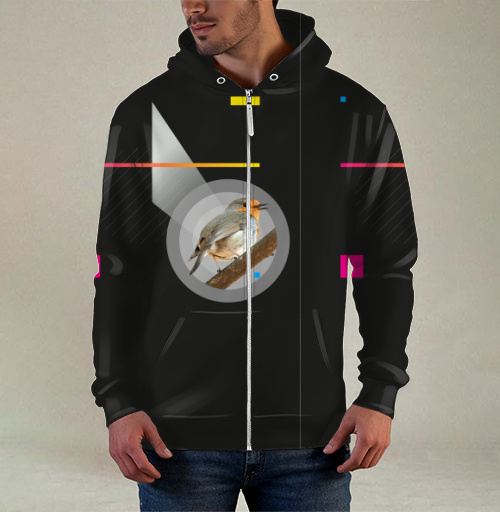 Фотография футболки Птица поет геометрия абстракция птица поет геометрия абстракция