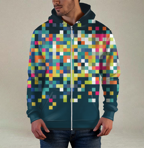 Фотография футболки Пикселизация