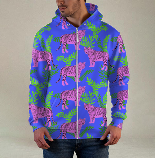 Фотография футболки Розовый тигр