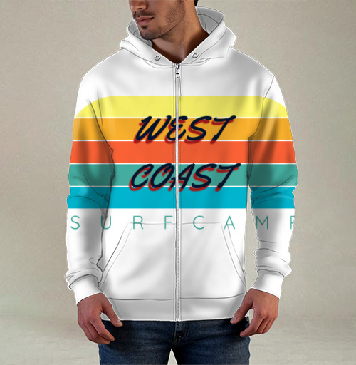 Фотография футболки West Coast Surf Camp Летний Пляжный Отдых на Западном