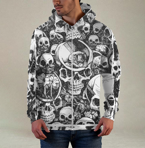 Фотография футболки Череп, черепа и кости Номер Раз