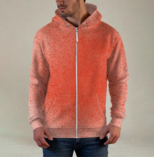 Фотография футболки Оранжевые капли красок