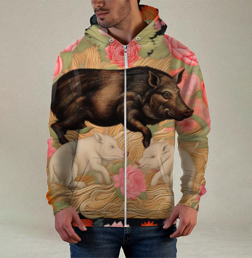 Фотография футболки Семья диких кабанов