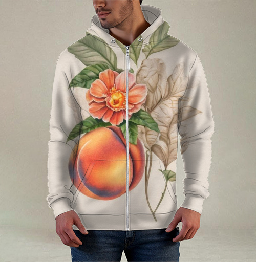 Фотография футболки Ботаника персик